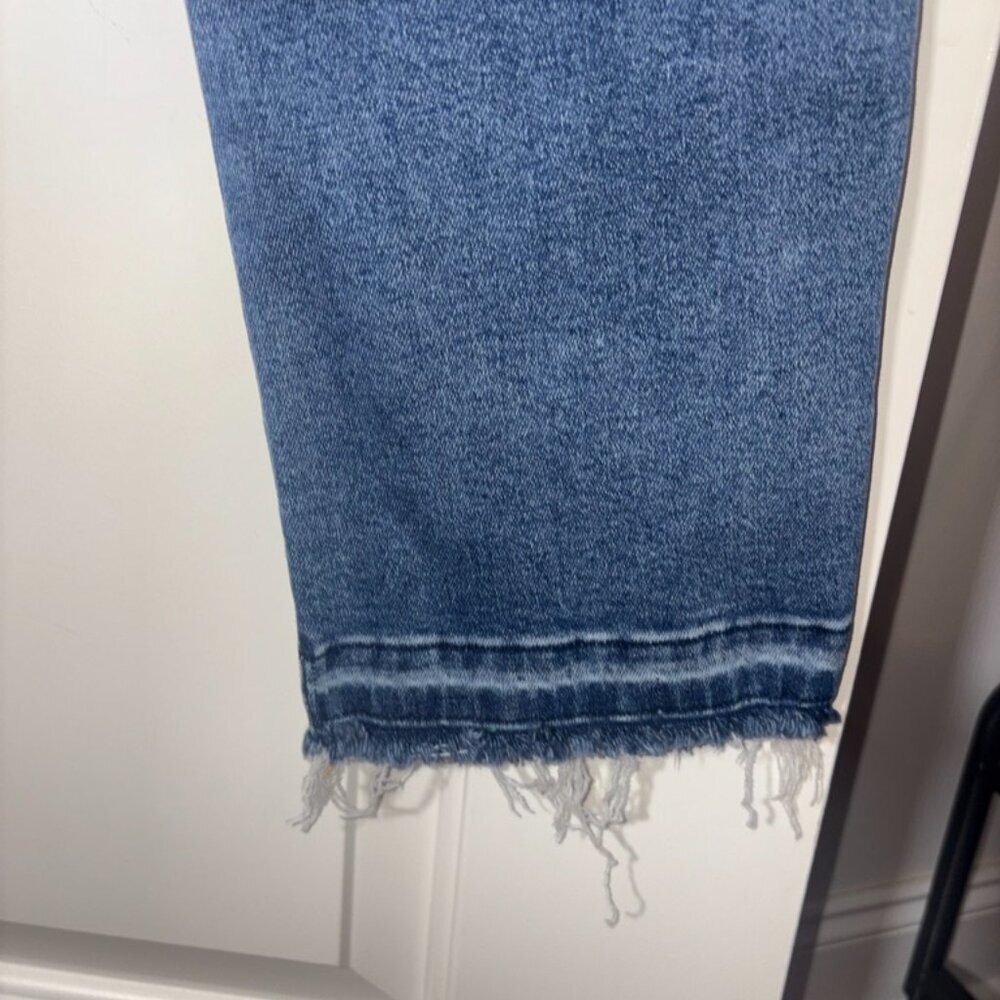 Pilcro and the Letterpress Blue Distressed Straight-Leg Jeans - Picture 8 of 14